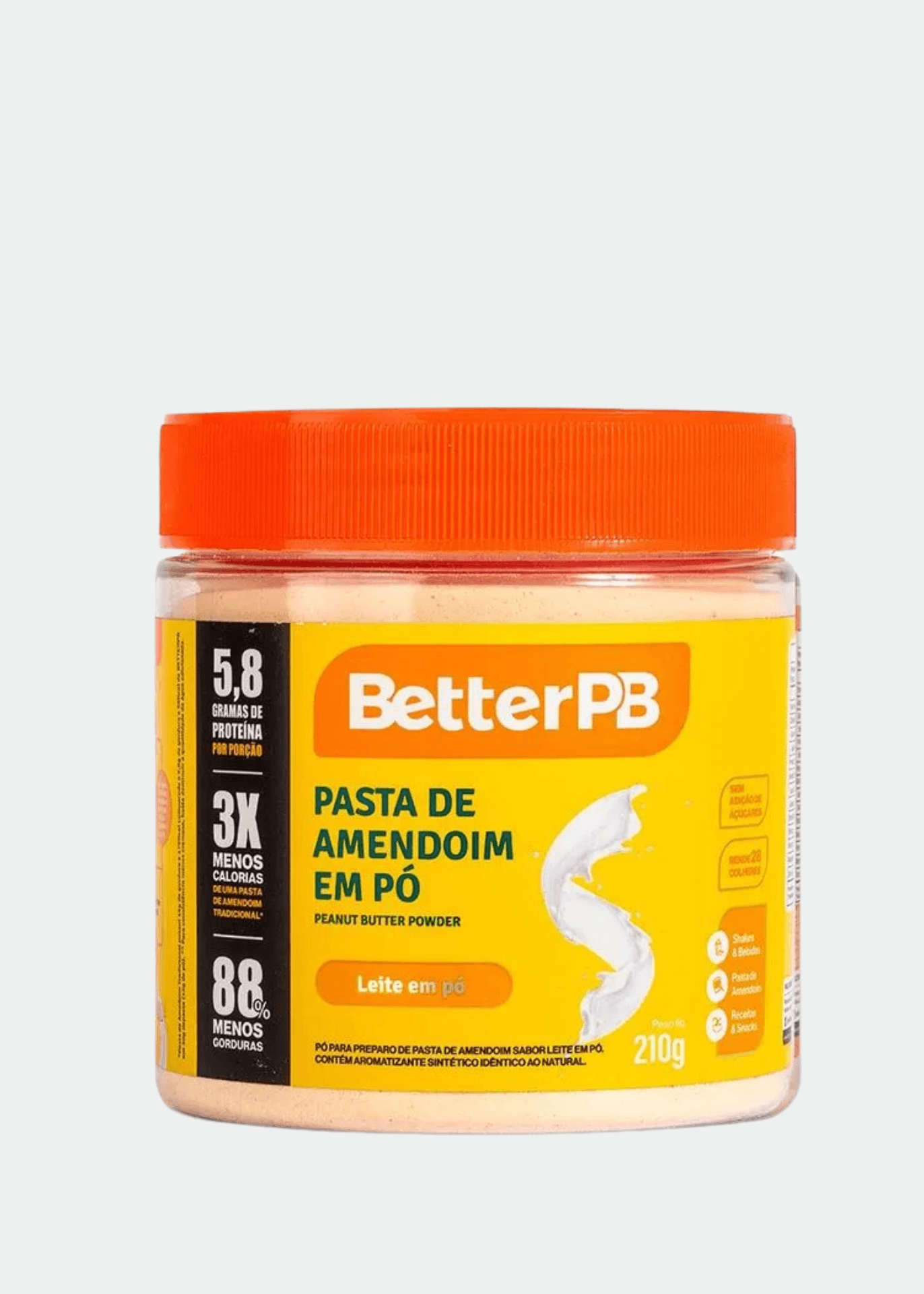 Pasta Amendoim em Pó Leite em Pó Better Pb - 210g — Track&Field